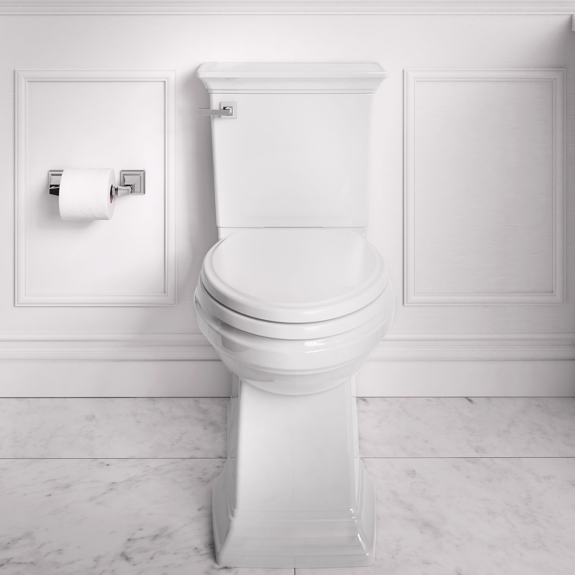 Town Square® S Skirted Two-Piece 1.28 gpf/4.8 Lpf Chair Height Elongated Toilet With Seat